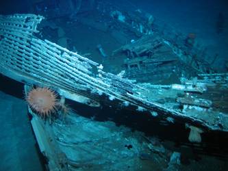 Boat lying across what is believed to be 36-foot motor pinnace